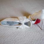 Wedding bride shoes country chic
