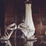 Wedding bride shoes Silver light